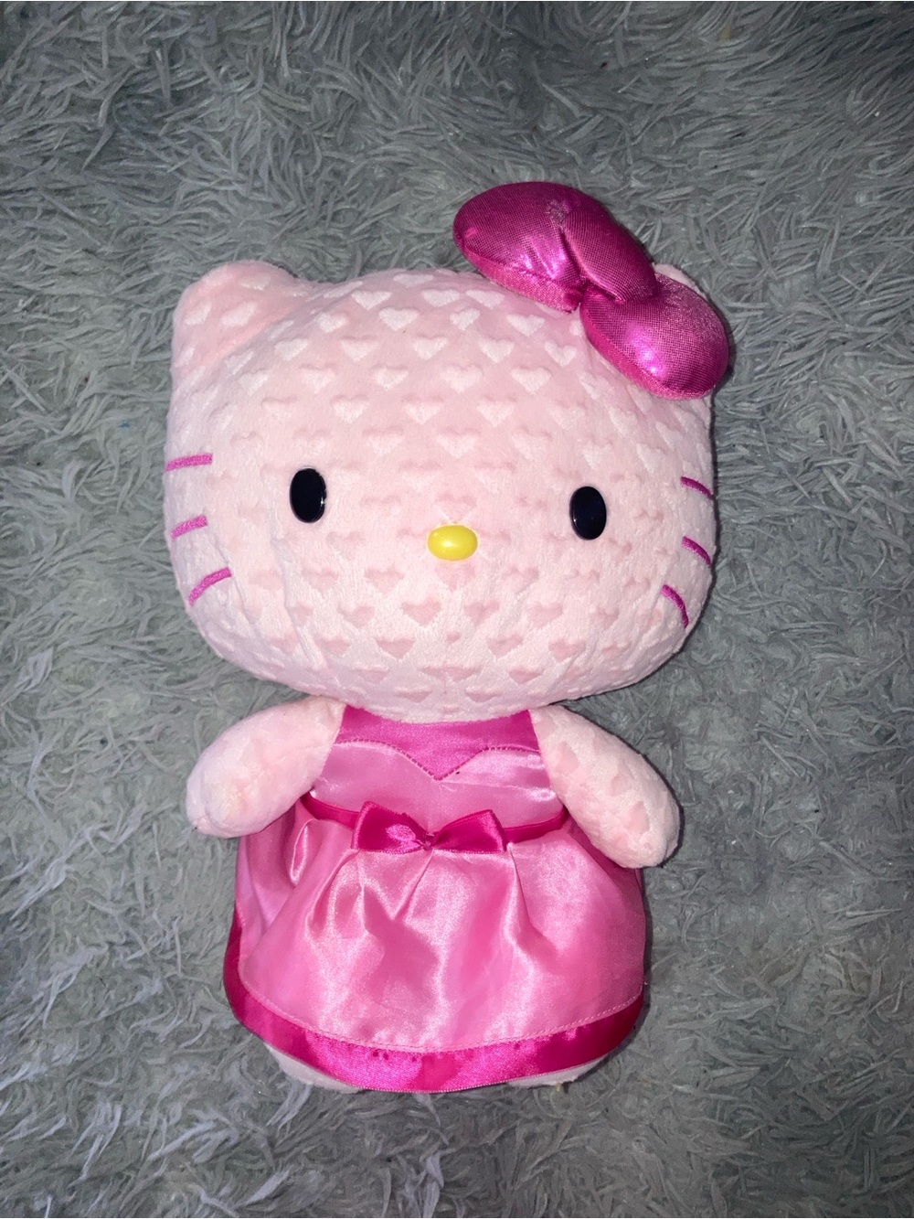 Hello Kitty Pink Heart Print Plush